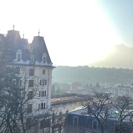 Au Dernier Etage Avec Parking Et Climatisation A Aix-les-bains! - Fr-1-555-42 شقة إيكس ليه با